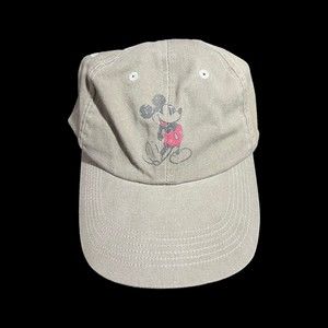 Disney Parks Mickey Mouse Olive Colored Hat Golf Cap Adult Size 57cm-61cm
